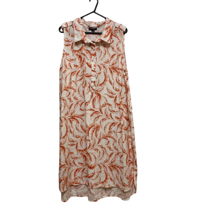 Autograph Womens  Size 16 Sleevless Shirt Dress Red / White 