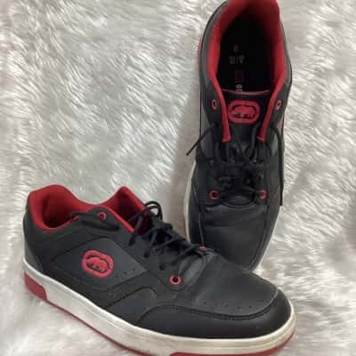  Unisex  Size 8 Black  / Red / White 