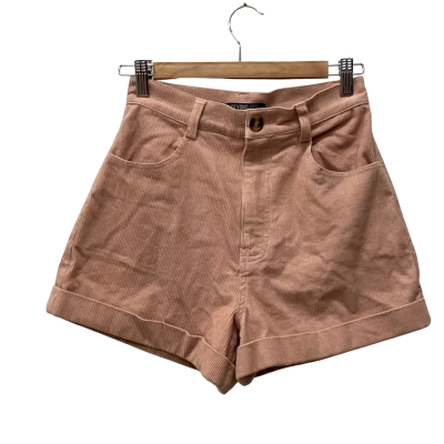 Beyond Her Womens  Size 6 Corduroy Shorts Pink  