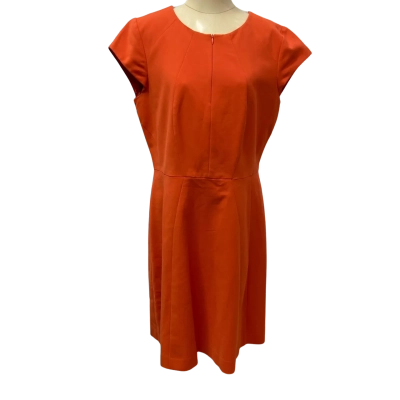 Veronika Maine Womens  Size 14 Sleeveless Dress  Orange 