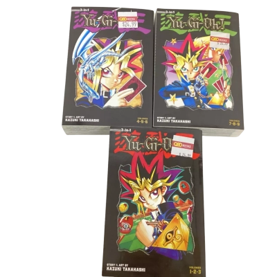 NEW -  3 x Yu-Gi-Oh!Manga Graphic Novels - Volumes 1-9