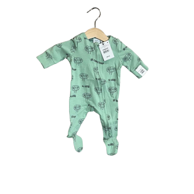 Cotton On Boys  Newborn L.Sleeve E.T 'Be Good' Romper