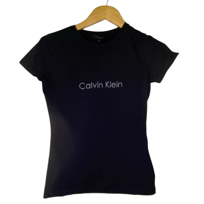 Calvin Klein Womens  Size XS T-shirts Navy Blue 