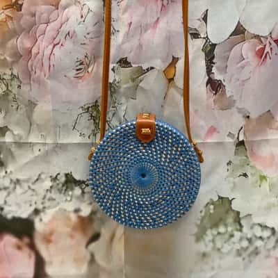 Blue Bali Bag 15cm Diameter 