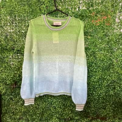 Orlinn of Paris  Womens  Size S Crew Neck Jumper Multicoloured 
