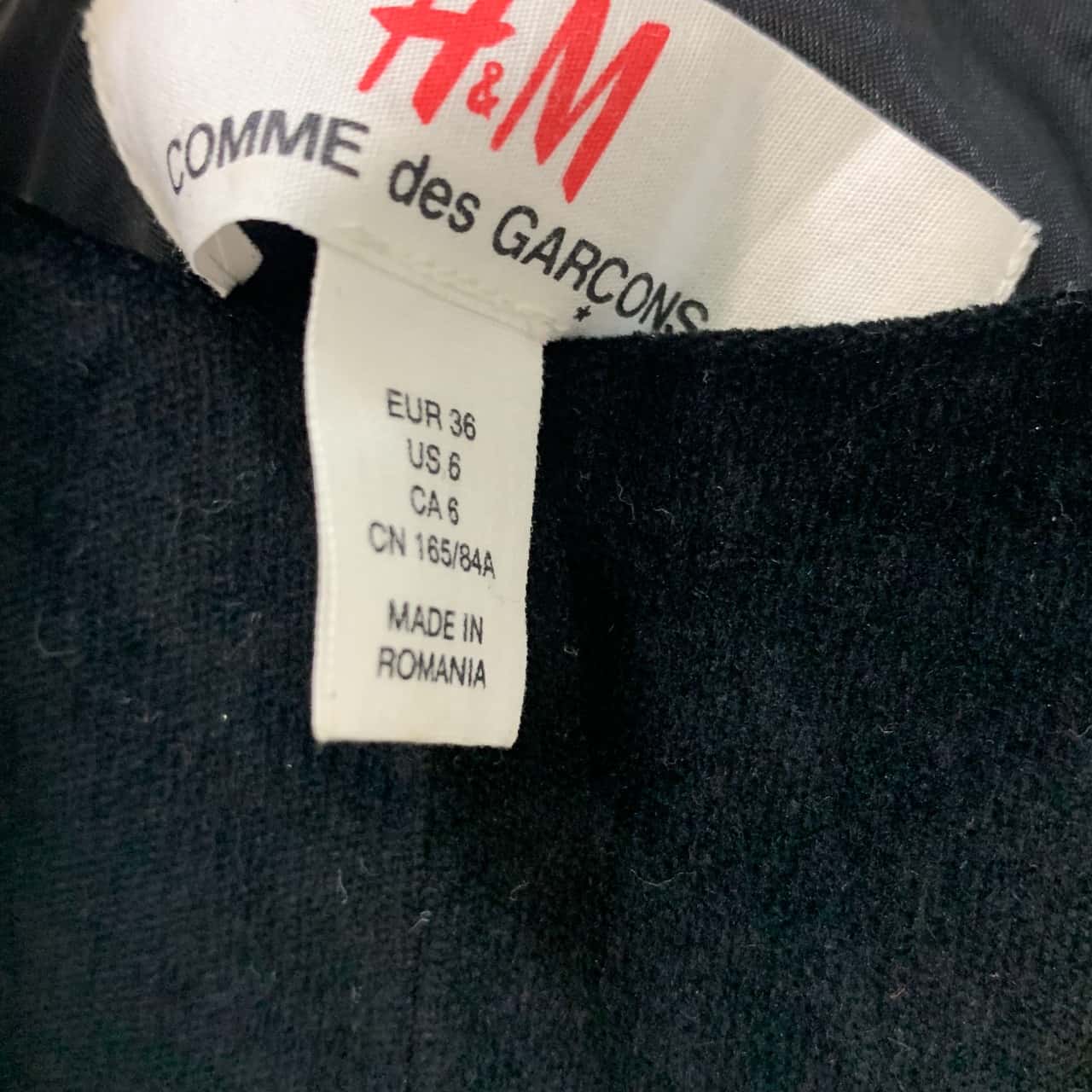 comme des garcons 36 size