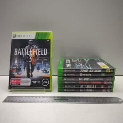 Xbox One & Xbox 360 Video Games Bundle Lot of 7 Battlefield COD Black Ops III Evolve