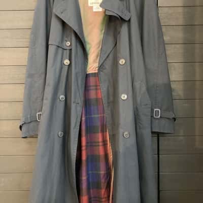 London Fog Mens  Size M Raincoat Navy Blue 