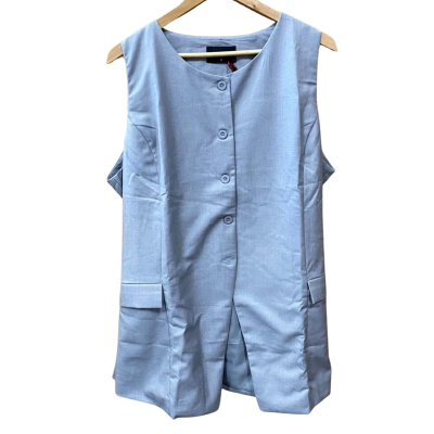 De Gail Light Grey Tie-Back Vest Size 22