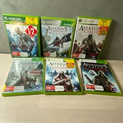XBOX 360 Assorted Assassins Creed Bundle x6