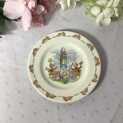 Royal Doulton Bunnkins "Rocket Launch" Bone China Plate