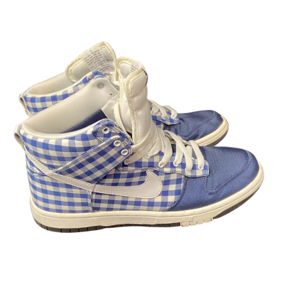 Nike Womens  Size 39 Sneakers Blue / Checked / White 