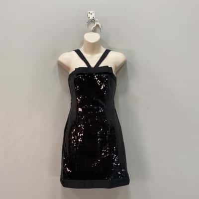 @vii.bodysuit Womens  Size XS/S Mini Sequins Dress Black  