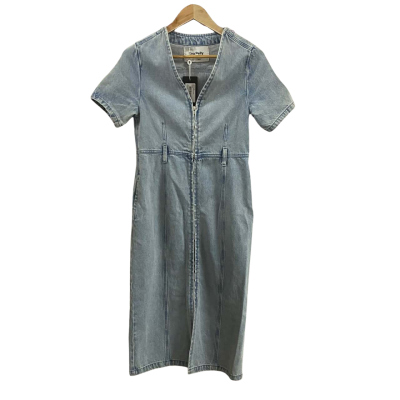 Womens Ena Pelly Size 6 Stella Denim Midi Dress Mid Blue