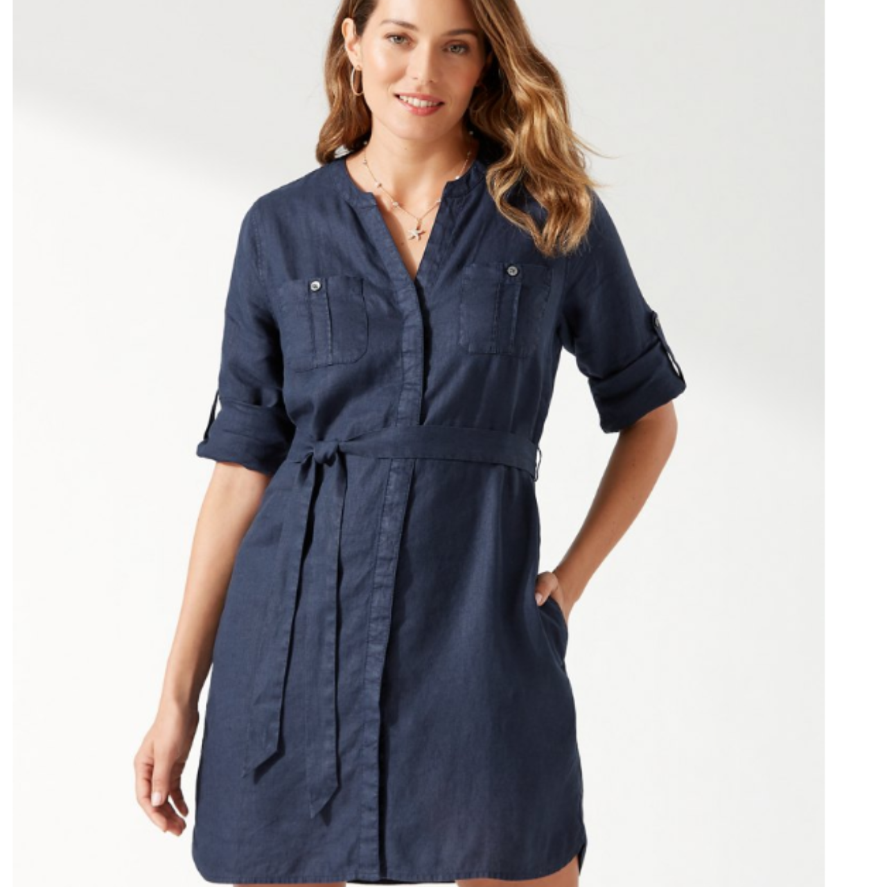 knee length dresses for ladies Palm Beach II Shirtdress – Everyone Loves The Weekend main image 1