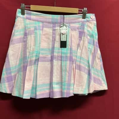 Dangerfield Womens  Size 10 Pink tartan skirt