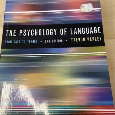 The psychology of language (2nd edition) 