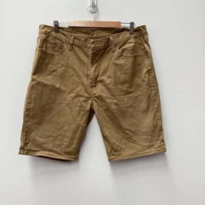 Levi's Mens  Size 38 Denim Shorts Beige/tan