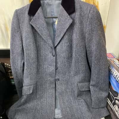  Womens  Size M Track Jacket Blue 