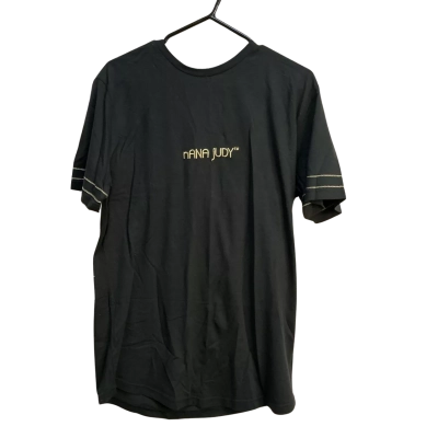 Nana Judy Mens  Size S Short Sleeve T-shirt Black  / Gold 