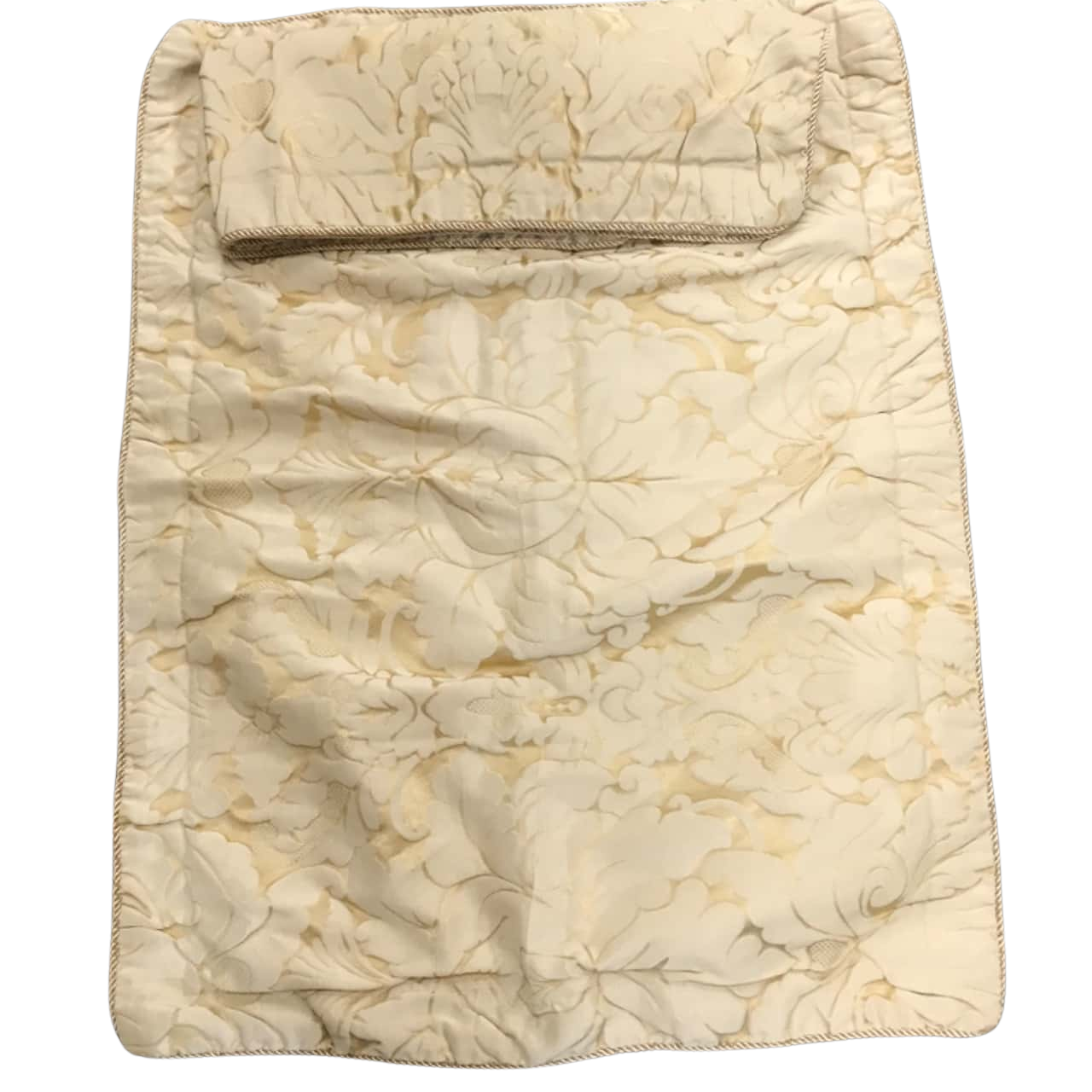 Sheridan Queen Size Embossed Dama Gold Quilt cover & 4 Pillow Cases
