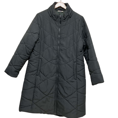  Cape Womens  Size L Puffer Jacket Grey Longline 