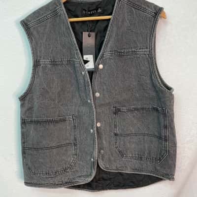 Lioness Womens  Size XS Vest Jacket Black  