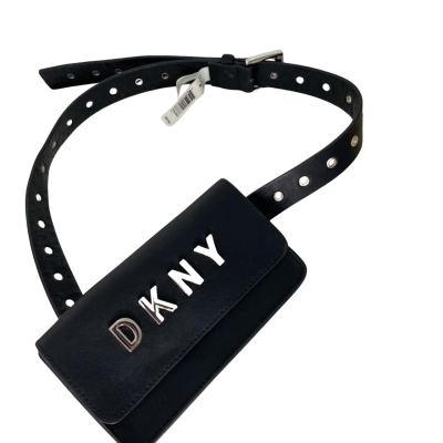 DKNY Black Leather Belt bag 