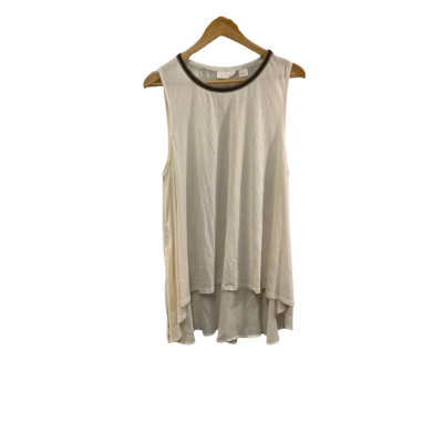 Sass & Bide Womens  Size M Singlet Top Cream 