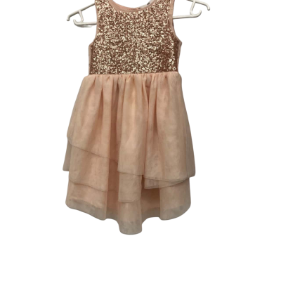 H&M Girls Size 5 Costume/Celebration/Dress  Peach / Rose Gold 