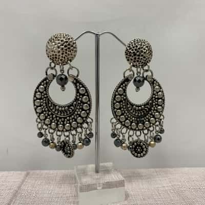 Mimco Women's Earrings Oxidised Style Costume Jewellery 