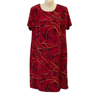  Womens  Size One Size Casual Dress / Midi Dress / Short Sleeve Dress  / Work Dress Black  / Gold / Maroon / Purple 