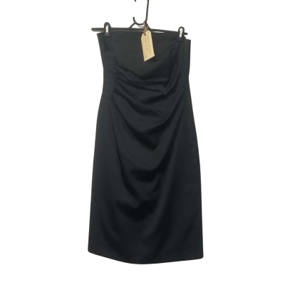  Womens Joi Size 10 Black Strapless Mini Dress 