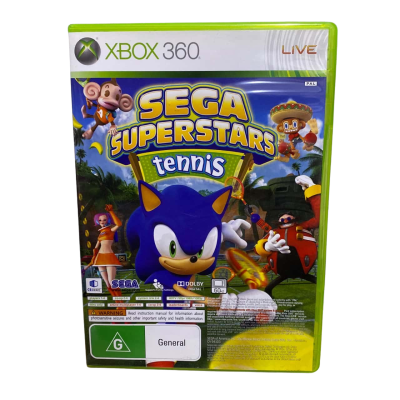 Xbox 360 SEGA Superstars Tennis plus Live Arcade Game with Manual PAL Family Fun