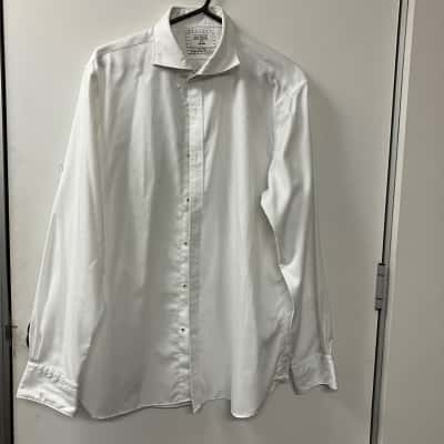 M.J. Bale Mens  Size 44 Business Shirt Beige 