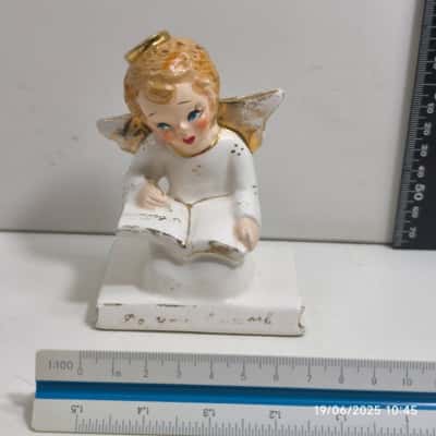 Japanese Vintage Yona Angel Figurine (Do your Homework) 1956