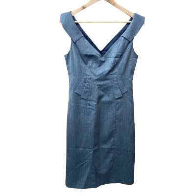 Basque Grey Formal Midi Dress Size 6