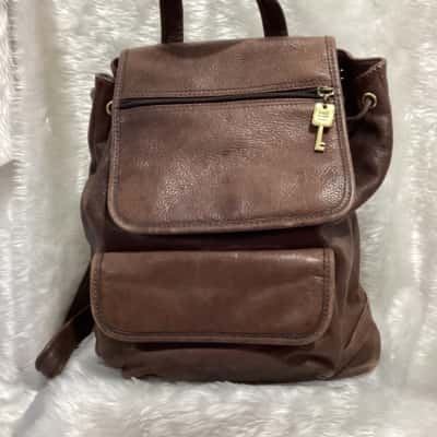 Fossil Unisex Backpack Brown 