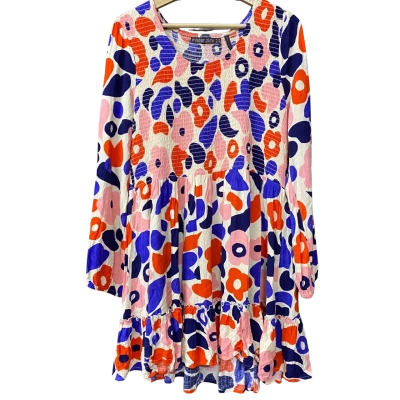 Mister Zimi Womens Size 14 Blue/Pink Floral Dress  
