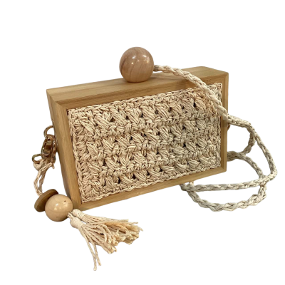 Womens Box Shoulder Bag Brown 