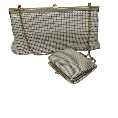  Vintage Glomesh Womens Handbag &  Purse Beige 