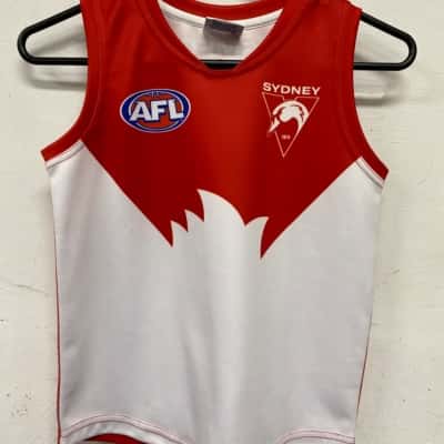 Sydney swans AFL Kids  Size 6 Sport Top Red / White 