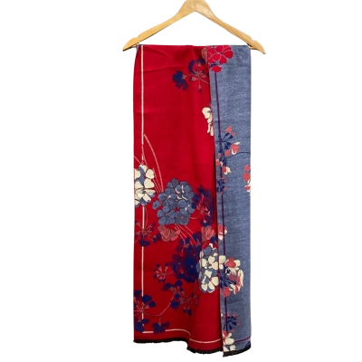  Womens Scarf Blue / Red 