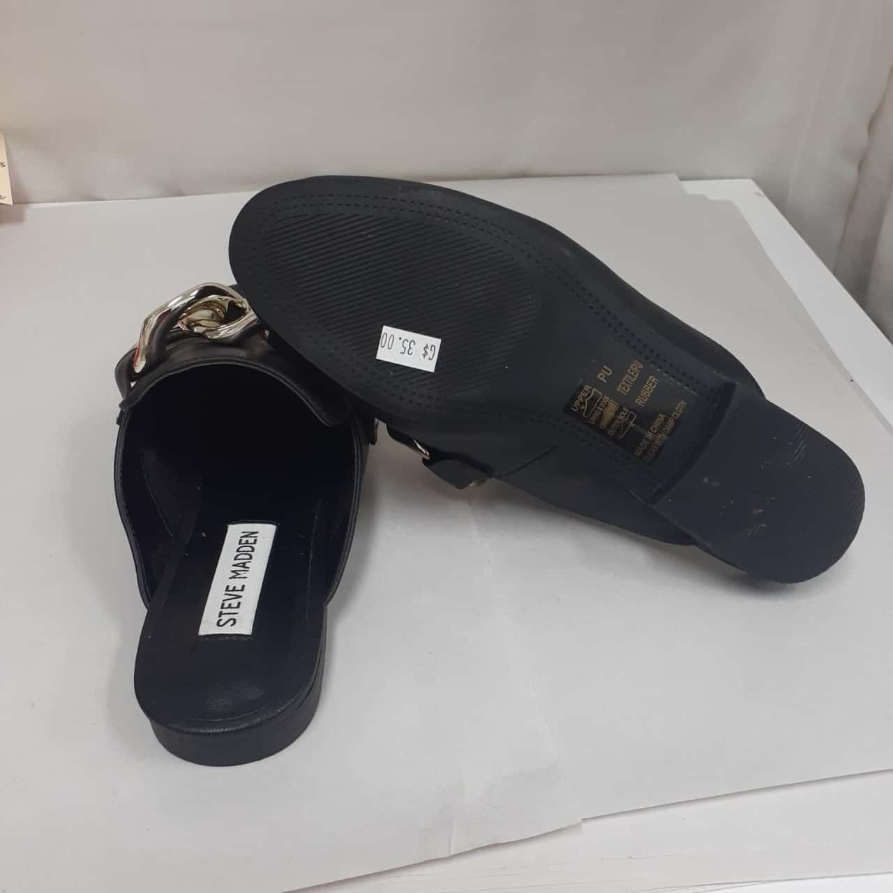 Steve Madden Womens Shoes Size 6 Black / Gold