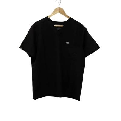 Figs Mens Scrub Top  Size M Black  