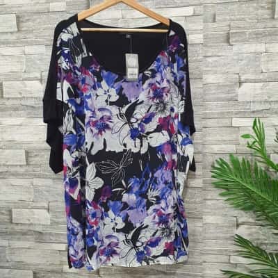 Autograph Womens T-shirts Black  / Floral / Multicoloured 