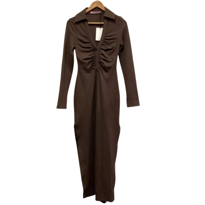 BNWT Hansen & Gretel Womens  Size XS Bodycon Dress / Maxi Dress Brown 