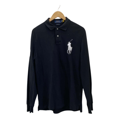 Polo Ralph Lauren Mens  Size M Long Sleeve Polo Shirt Black  