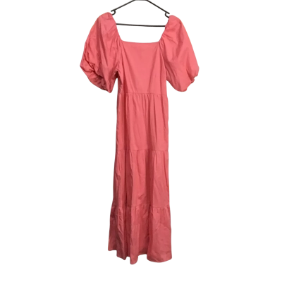 ONLY Womens  Size S 100% Cotton Midi Dress with Puff Sleeves