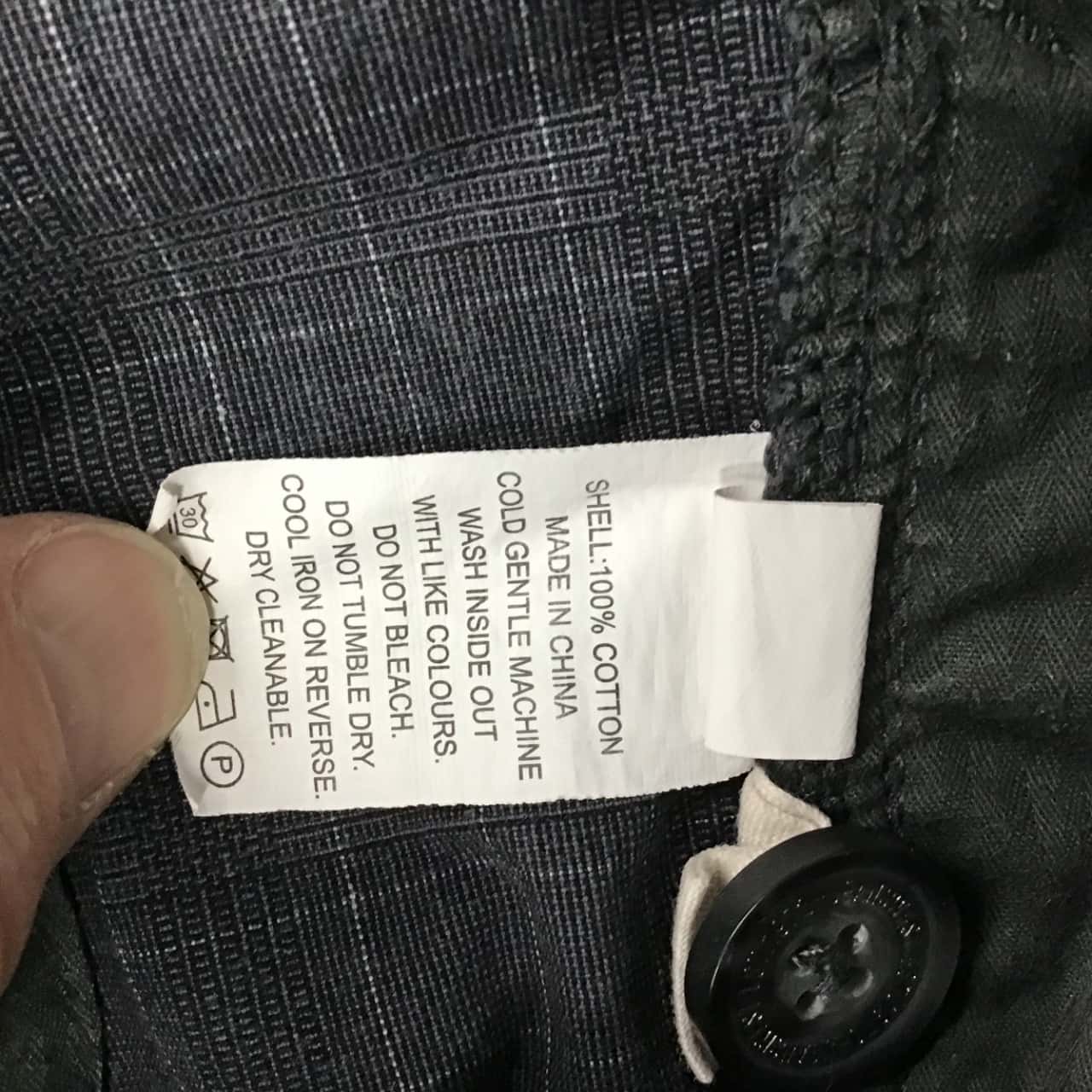 Jeanswest Mens Size 36 Charcoal / Grey Checked Shorts